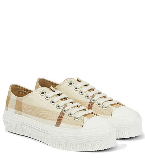 burberry check canvas sneakers|Burberry vintage check low top.